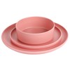 Gibson Home Canyon Crest Stackable Matte Melamine Set - Rose