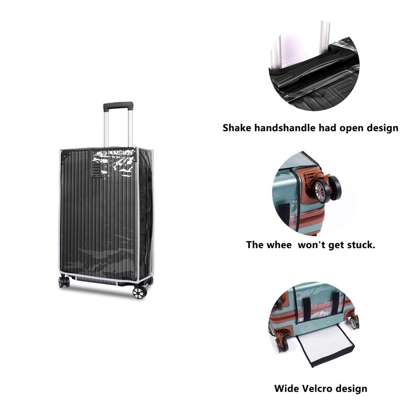 Risbay 1PCS Clear Luggage Cover Protectors for 28 Inch Suitcase