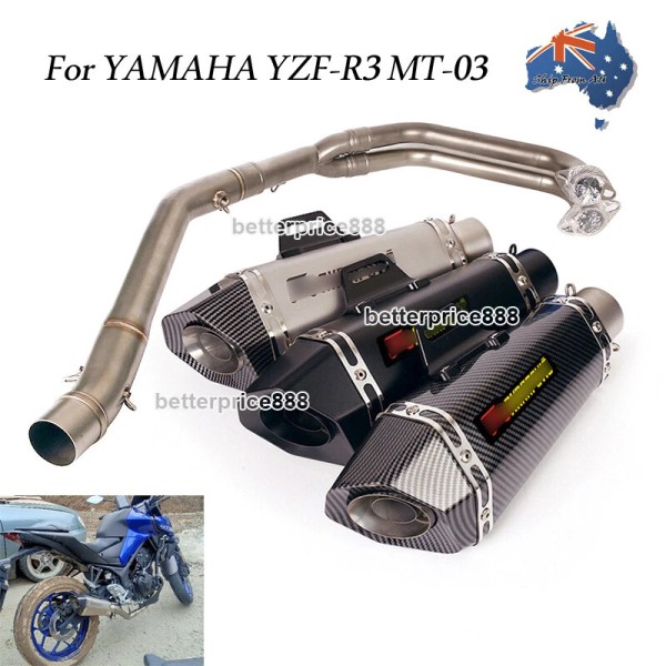 Unbranded Full Exhaust System Link Pipe With Exhaust Tip For