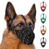 MUROM Leather Dog Muzzle German Shepherd Adjustable Breathable Doberman Dalmatian