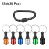 sourcing map 30PCS Keychain Aluminum Alloy Screwdriver Bits Holder Extension