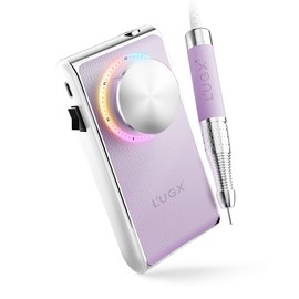 L'UGX Nail Machine 30,000 RPM, Nail Off Machine Electric Nail Machine Professional Nail Drill Cuticle Treatment, Electric Nail Machine for Home Salon, Low Noise, Low Vibration (Purple)