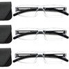 Viseng 3 pairs of reading glasses, blue light blocking glasses,