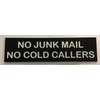 FSSS Ltd NO JUNK MAIL NO COLD CALLERS ENGRAVED ACRYLIC