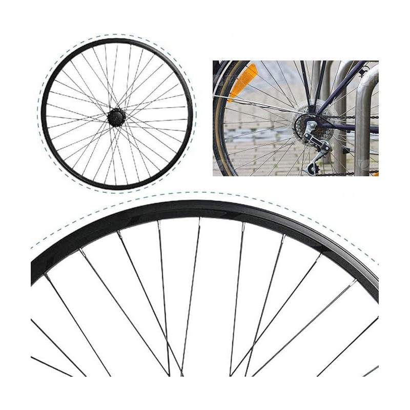 Ruikcoll Pack of 38 Mountain Bike Spoke with Spoke Nipples,