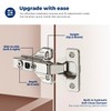 Ravinte 5 Pairs 10 Packs Full Overlay Cabinet Door Hinges,105