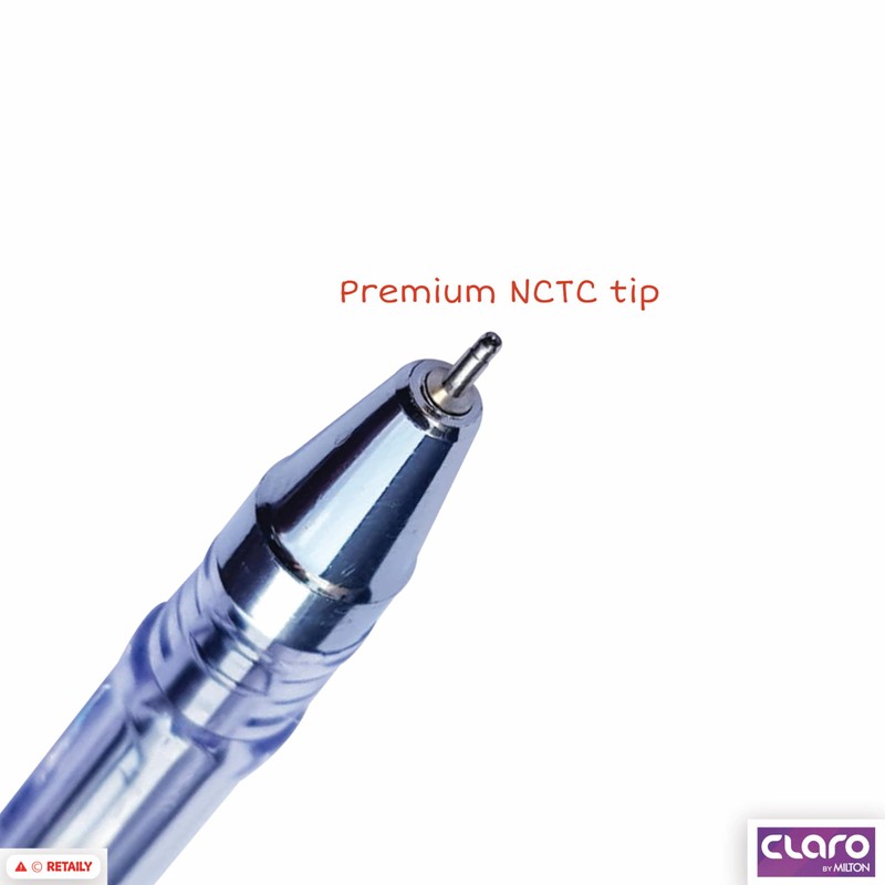 CLARO Technik Ballpoint Pens, BLACK, Fine Point (0.7mm), Pack of