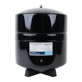 Neo-Pure Reverse Osmosis Storage Tank - 4.5 Gallon Black Coated Steel, RO Water Tank, Durable and Resistant for Filtration Systems
