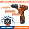 COMOWARE 16.8V Cordless Drill Set Combo Kit, 153 Pcs Tool