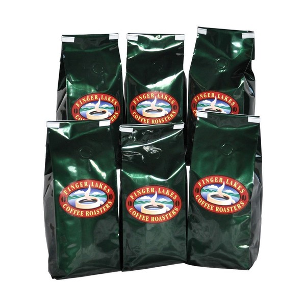 Finger Lakes Coffee Roasters, Canandaigua Blend Coffee, Ground, 12-ounce bags (pack of six)