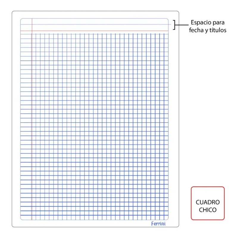 Cuadernos Cosidos Profesional Ferrini Libreta 100h 8 Pack
