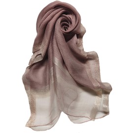 JL Elegant Scarf, Large, UV Blocking Scarf, Thin, Protects Against Air Conditioning, Prevents Sunburn, For the Beach, For Traveling, For Commuting, For a Formal Coat, Great Gift - purple berry