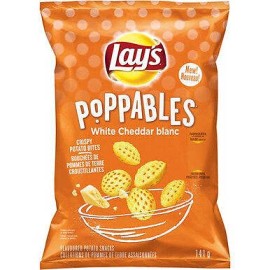 PepsiCo Lay's Poppables White Cheddar Potato Snack, 141g/5 oz,  {Imported from Canada}