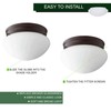DYSMIO 10-Inch White Classic Globe, Dome, Fitter 9-7/8 Inch, Replacement