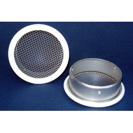 Maurice Franklin 3" Round Open Screen Vent - White - Package of 4
