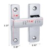 INIRET Silvery Barn Door Latches,180 Degree Gate Lock,Flip Gate Latches