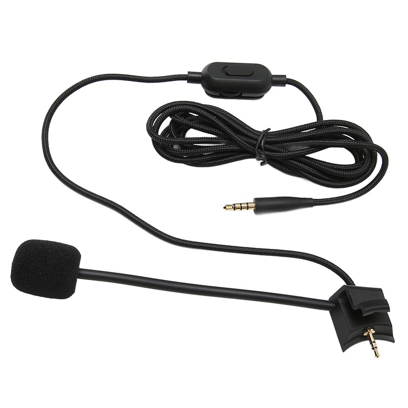 Cantilever Microphone Cable Earphone Audio Cable with Volume Control Mute