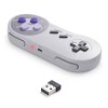 2.4GHz Wireless SNES Controller Gamepad + USB Receiver Compatible with