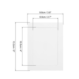 MECCANIXITY 30PCS Paper Photo Frames, 5 x 4 Inch Cardboard Picture Frames with Clips & Strings DIY Photo Hanging Display for Home Office Decor, White