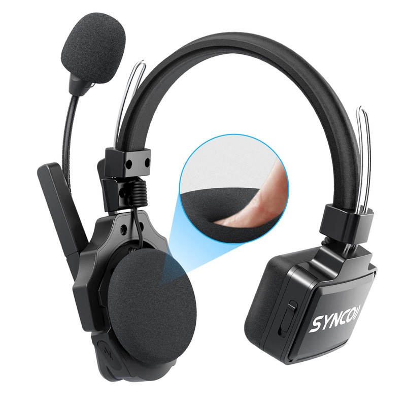 SYNCO XTALK Mic Windshield & One-Ear Foam Cushion Combo Pack,