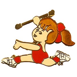 Snowflake Designs Baton Twirler Pin - #1551