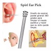Veraly Set Limpieza Ótica Acero Inoxidable Ecolgico Doble Punta 3pz