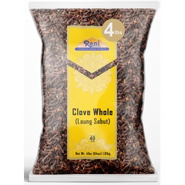 Rani Cloves Whole (Laung) 64oz (4lbs) 1.81kg Great for Food, Tea, Pomander Balls and Potpourri, Hand Selected, Spice, Bulk ~ All Natural | NON-GMO | Kosher | Vegan | Gluten Friendly | Indian Origin