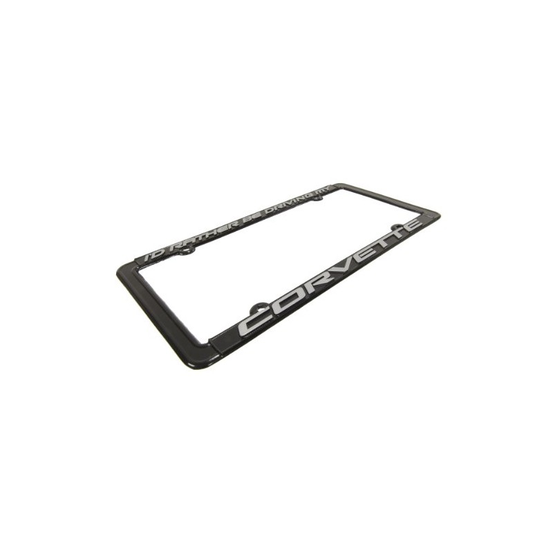 Corvette License Plate Frame I'd Rather Be Driving My Corvette