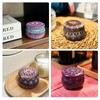 Domivirgo Candle Tins with Lid, 4.5oz 24 Designs Tinplate Cans