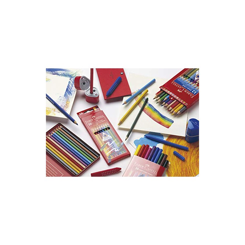 Faber-Castell 116520 – Coloured Pencils Triangular Jumbo Pack of 20