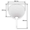 Handmade Fan Bone Only Solid Color 10pcs (White)