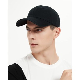 SD SHADOW DOMAIN Gorras de Béisbol - Cachuchas de 100% Algodón Ajustables para Hombres y Mujeres Gorras de Tenis (C 2 Piezas Negro + Gris)