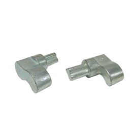 TRAILERFIX Cam Action Door Lock Kit, Zinc Coated Corrosion Resistant Kit Fits on 3/4" Pipe Not Included, Semi Rear Door Hardware, Cargo Trailer, Shipping Container Door Bar Latch Hasp Retainer Keeper