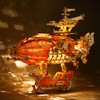 FUNPOLA LED 3D Wood Puzzle Fantasy Airship Model - Steampunk