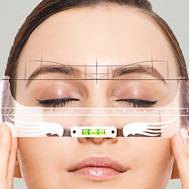 MARLLOGIVA Professional Eyebrow Ruler Mapping Kit Eyebrow Ruler with Level Microblading Ruler for Mapping Tattoo Eyebrow Ruler Measure Tool (Kit #4)