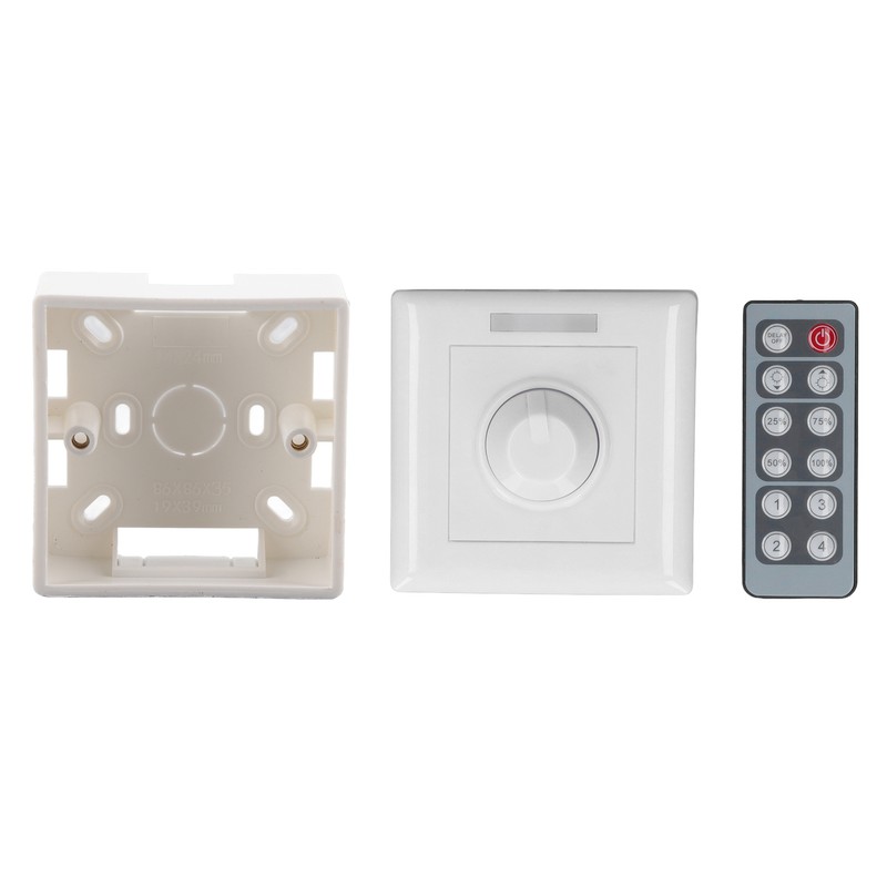DC12‑24V Light Controller Dimmer Knob Remote Stepless Brightness Adjustment Intelligent