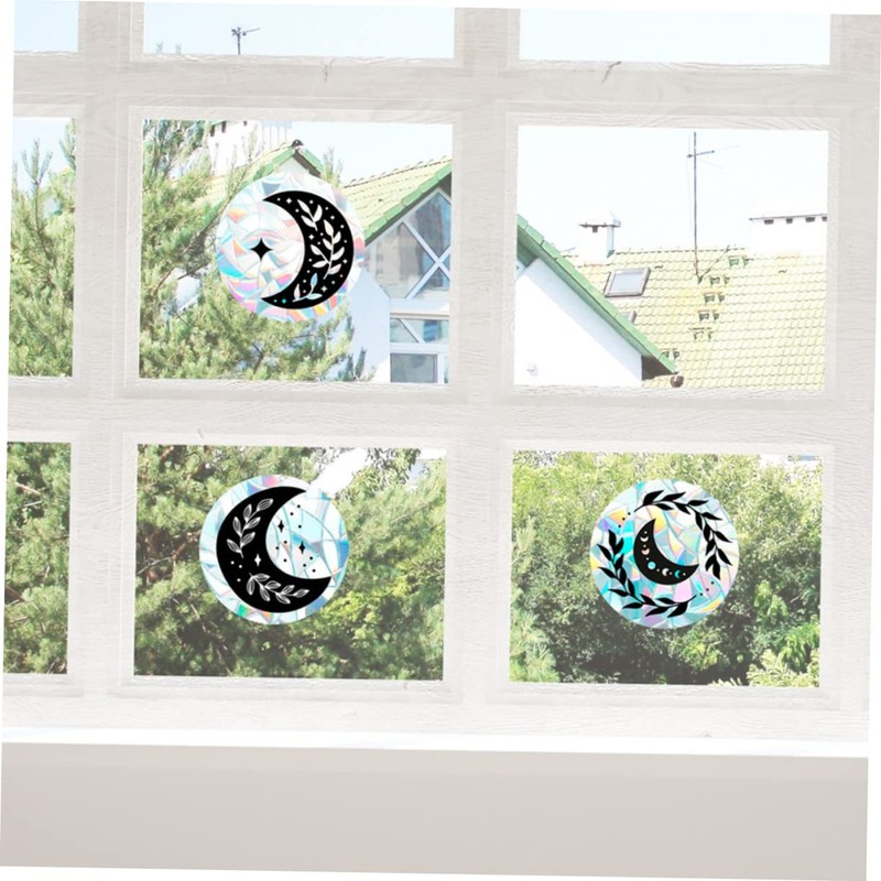 FUNOMOCYA 3sheets Bird Collision Prevention Static Window Cling Glass Alert