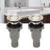 2 Pcs Bathroom Sink Stopper Stainless Steel Wash Basin Drain