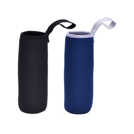 Mudder 2 Pieces Water Bottle Sleeve Neoprene Nylon Bottle Sleeve for 19.4 oz Glass Water Bottle, 550 ml