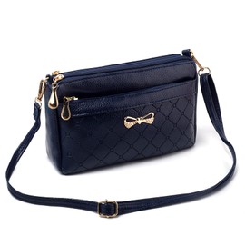 FULEI Umhängetasche Damen Klein Crossbody Bag Handtasche Blaue Tasche mit Verstellbarer Schultergurt