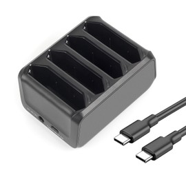 CBQ TC77 4-Slot Charging Cradle Charging for Zebra Symbol TC70 TC75 TC72 TC77 TC75EK TC75AH TC75GK TC700H TC700K TC77HL TC720L BT-000318 82-171249-01,Zebra Scanner Fast Charging Accessories.