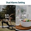 DollaTek Projection Alarm Clock for Bedroom Digital Ceiling Radio Alarm