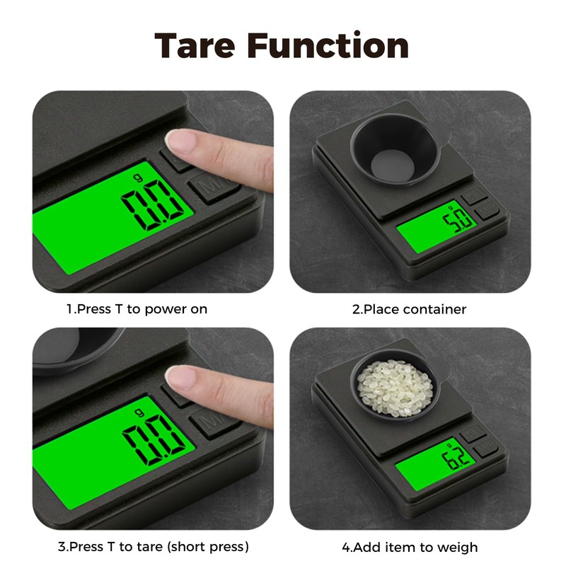 Coffee Scale with Timer, 0.1g Precision Digital Kitchen Scale, Caffobiz