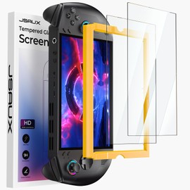 JSAUX 2-Pack Screen Protector for Legion Go S 8" Handheld 2025, Easy to Install with Guiding Frame, 8 inch Full Coverage, Anti-Scratch Ultra HD Tempered Glass Protector Accessories
