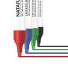 Nataraj 12 x Whiteboard Marker Pens 2.5mm Chisel Tip Blue,