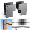 AJOVW 2 Pack 6x6 Post Anchor Connector, Heavy Stainless Steel
