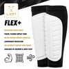 Football Sleeve Style Shin Pads/Guards - Flexible Comfort & Protection