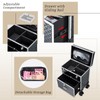 Adazzo Professional Rolling Makeup Case with Drawer for Makeup Artists