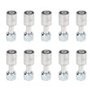 10PCs Car Air Conditioner 180° Connector Aluminum Joint Universal Fit