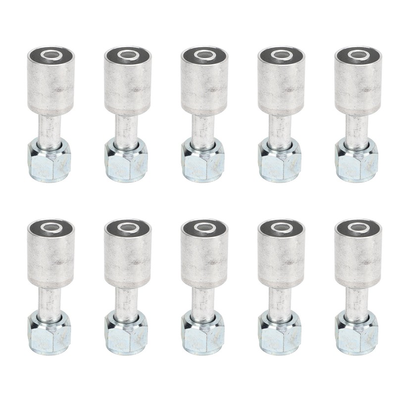 10PCs Car Air Conditioner 180° Connector Aluminum Joint Universal Fit
